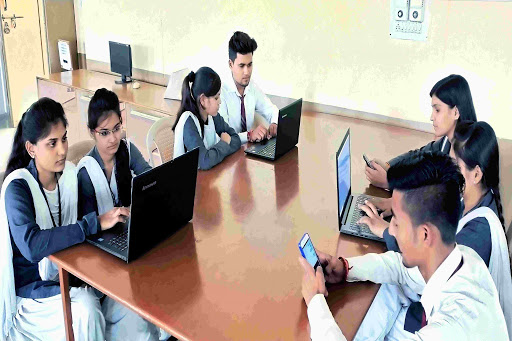 PRIT students utilizing campus Wi-Fi